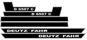 Deutz Fahr D 6507 C Dekorsatz