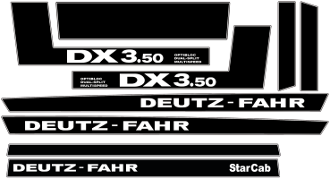 Deutz Fahr DX 3.50 Dekorsatz (ohne Kabinenaufbau)