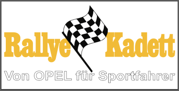 Opel Rallye Kadett Heckscheiben Aufkleber