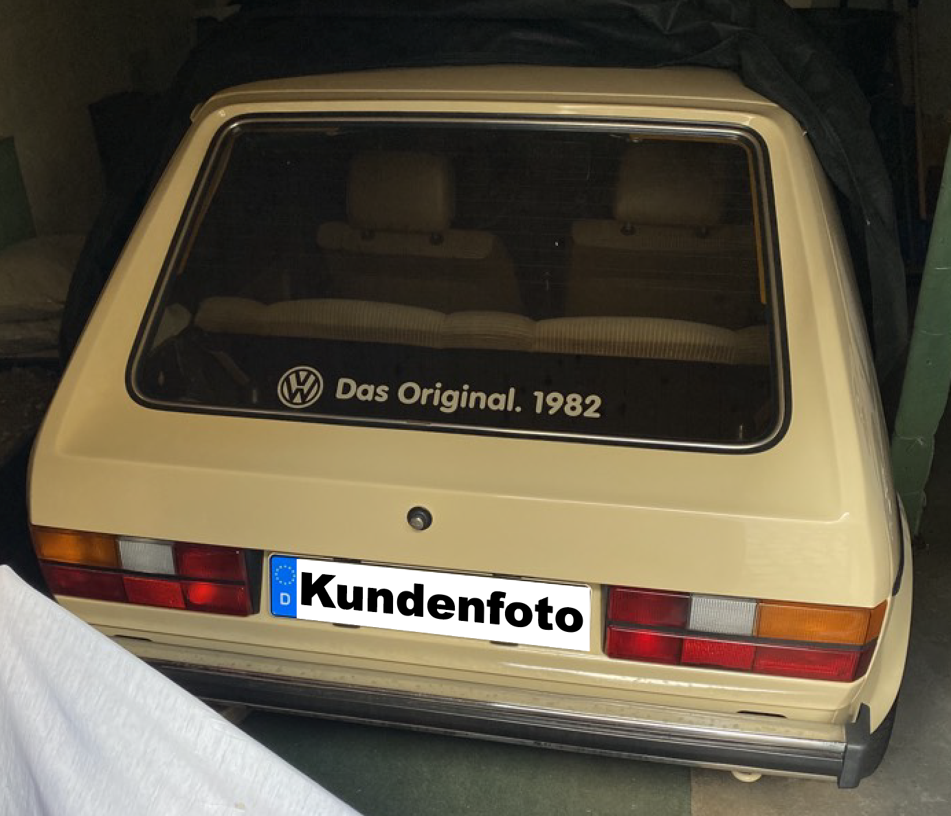 Das Original AUFKLEBER STICKER HECKSCHEIBE passend für VW GOLF Jetta 1974 -  2019